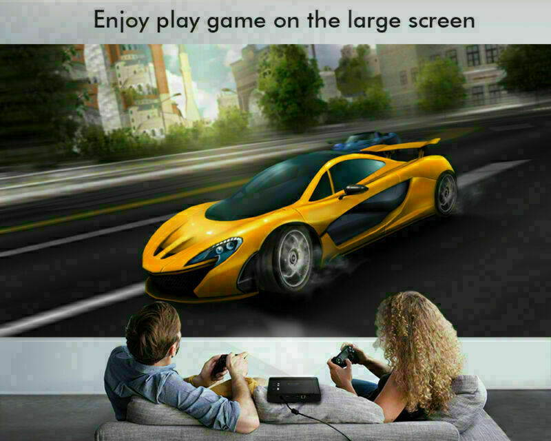 Mini Portable 9000 Lumens DLP Android 4K WIFI HD 3D Home Cinema Projector HDMI