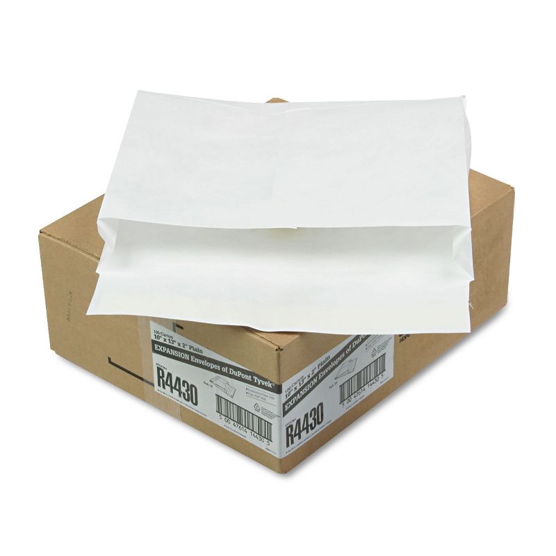 Survivor Tyvek Expansion Mailer 10 x 13 x 2 White 18lb 100/Carton R4430