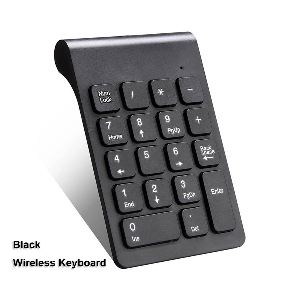 Zgeer 2.4G Mini Ultra-Thin Wireless 18 Keys Number Pad Numeric Keypad Digital Keyboard