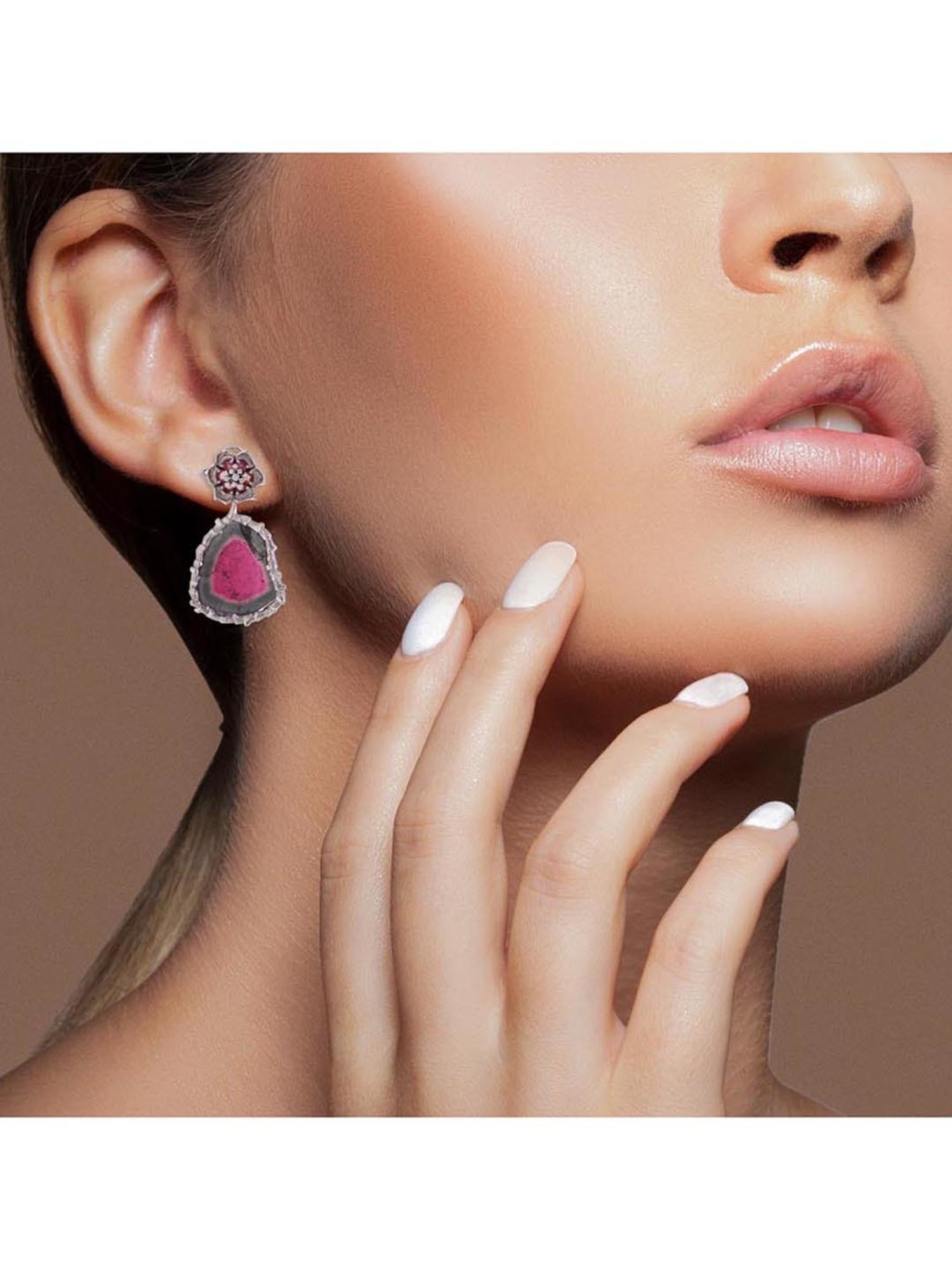 CKC 18k Gold & Diamond Earrings for Women