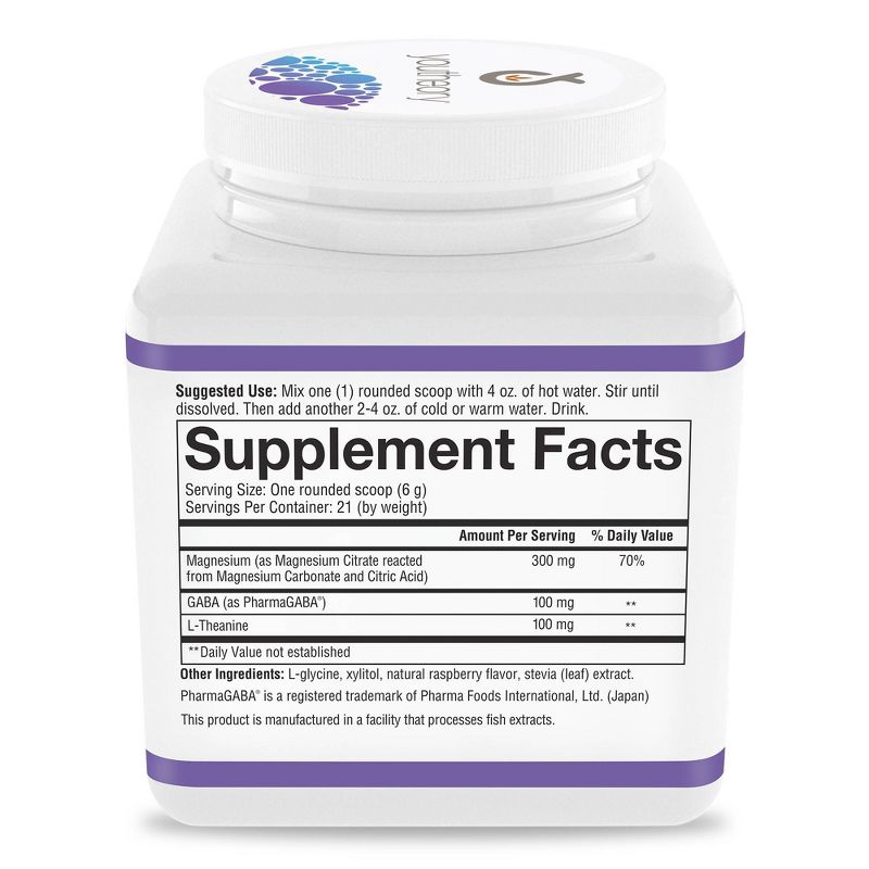 Youtheory Relax, Magnesium Powder, Stress Formula + L-Theanine, Berry, 4.4 oz (126 g), Mineral Supplements