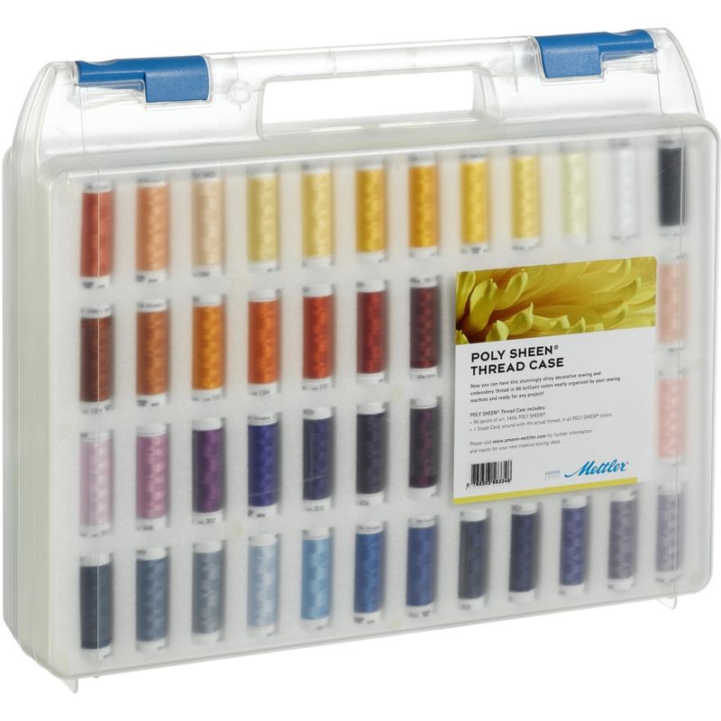Mettler Poly Sheen Thread Case w/96 Spools