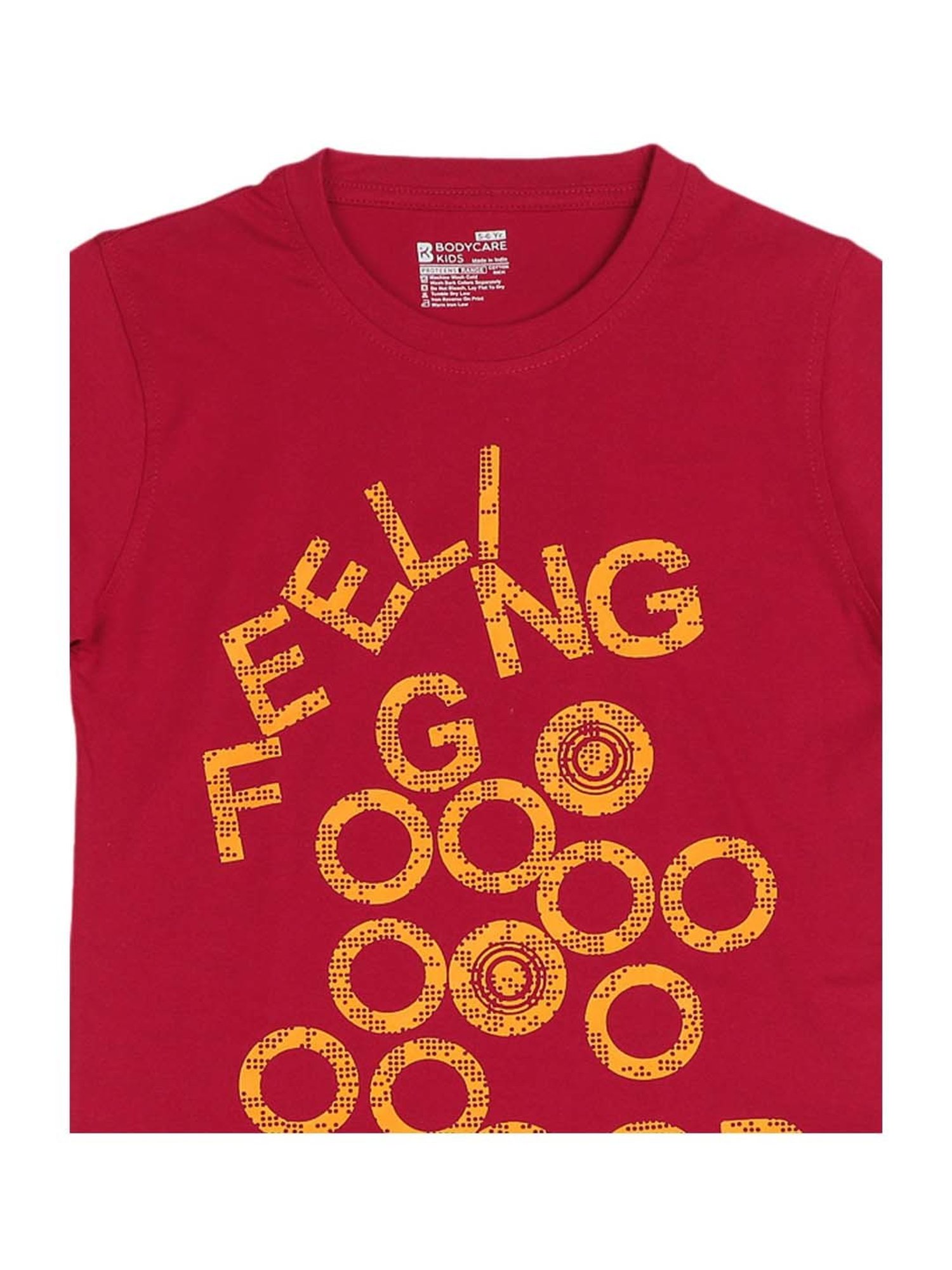 Proteens Boys Red & Grey Printed T-Shirts (Pack of 2)