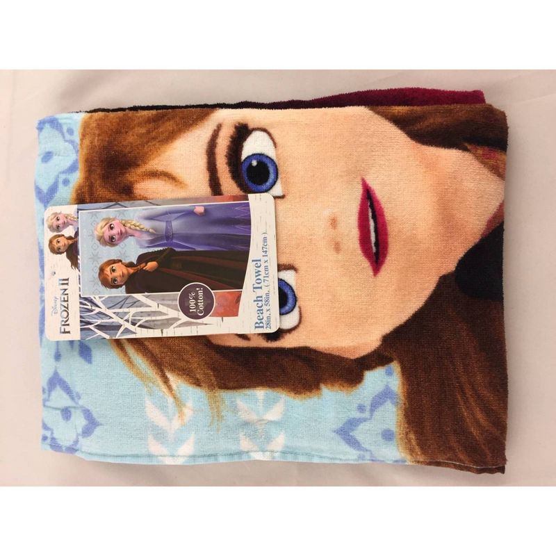 Frozen 2 Diamond Snowflake Beach Towel Blue - Disney