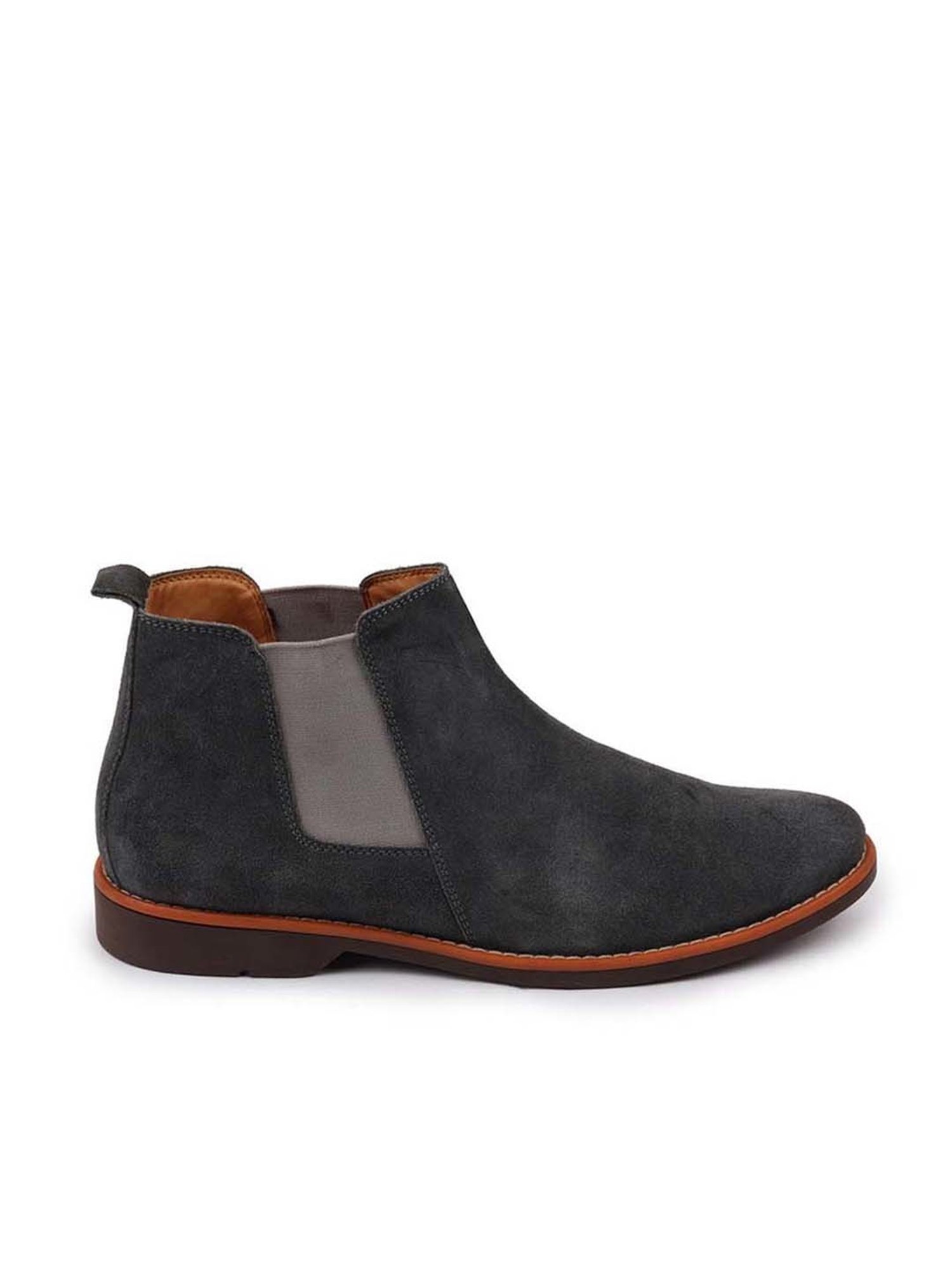 Fausto Men's Grey Chelsea Boots