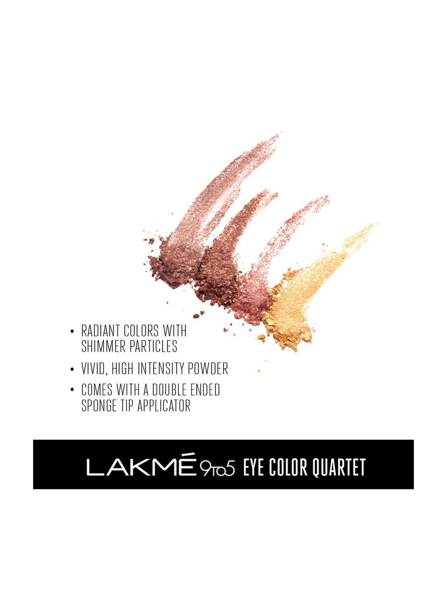 Lakme 9 to 5 Eye Color Quartet Eye Shadow Desert Rose - 7 gm