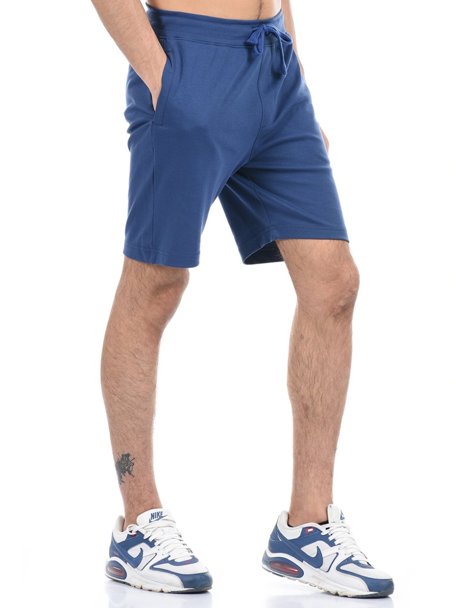 London Fog Blue  Regular Fit Shorts