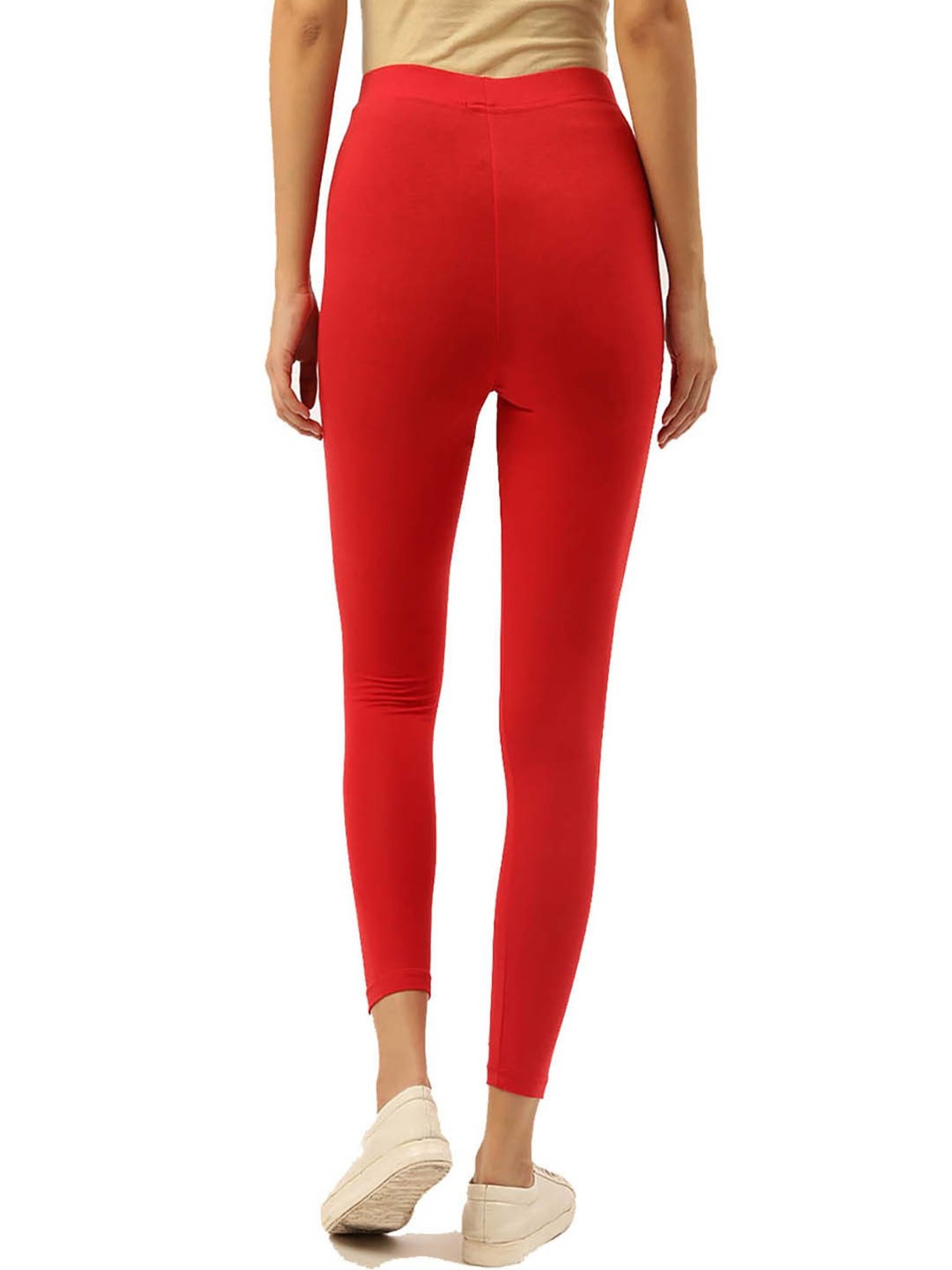 Leading Lady Red Cotton Leggings