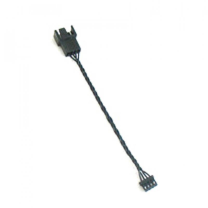 3/4-Pin Fan Connector (Male) to 4-Pin GPU Mini Fan Connector (Female) - All Black (CAB152)