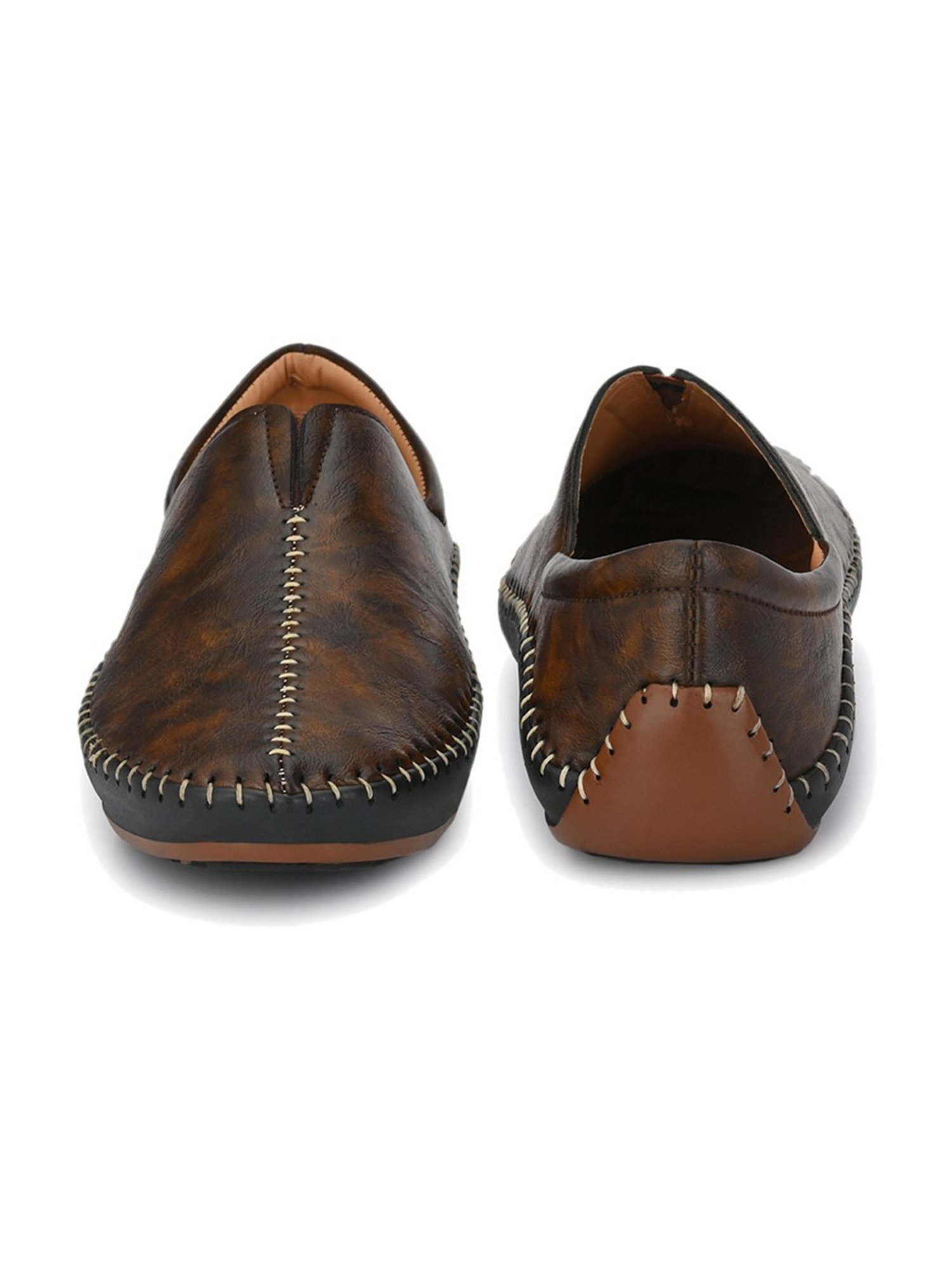 El Paso Brown Casual Slip-Ons