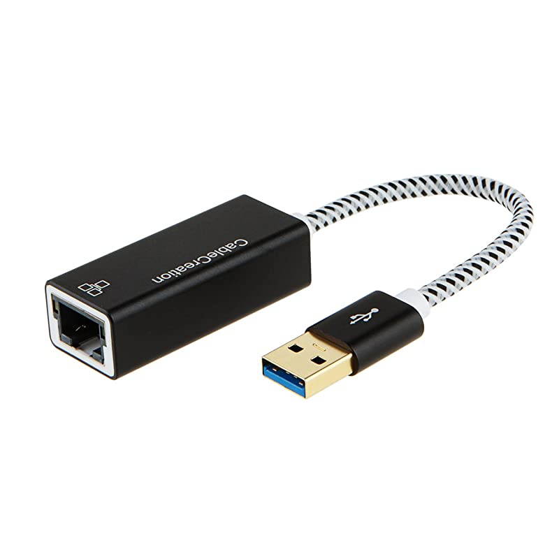 USB 30 Ethernet Adapter  USB to RJ45 1000Mbps Gigabit Network for Windows Mac macOS Linux Aluminum Black