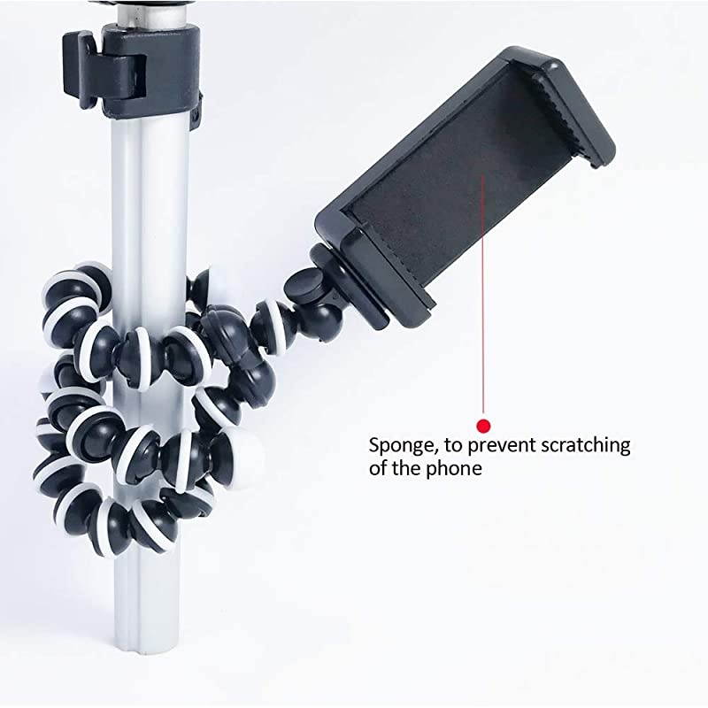 Portable Flexible Cell Phone Octopus Tripod Phone Holder Selfie Tripod with Wireless Bluetooth Remote ShutterExtendable Mount Holder for Universal Cell PhoneSmall Camera Medium