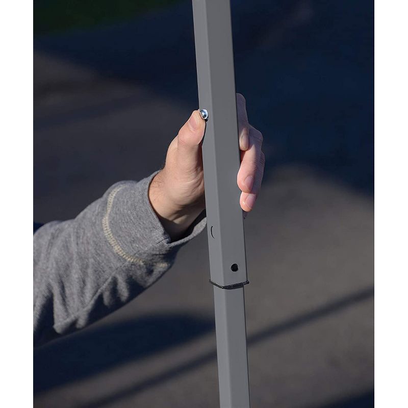 Quik Shade 160715DS Expedition 10 Foot x 10 Foot Instant Pop Up Outdoor Shaded Canopy Tent Shelter for Up to 12 People, Red