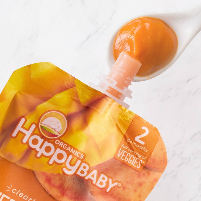 HappyBaby Clearly Crafted Sweet Potatoes Mangos & Carrots Baby Food - 4oz