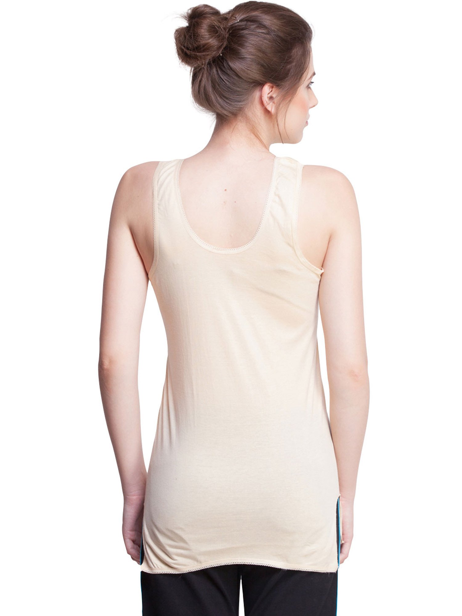 Dollar Missy Beige Cotton Camisole (Pack of 2)