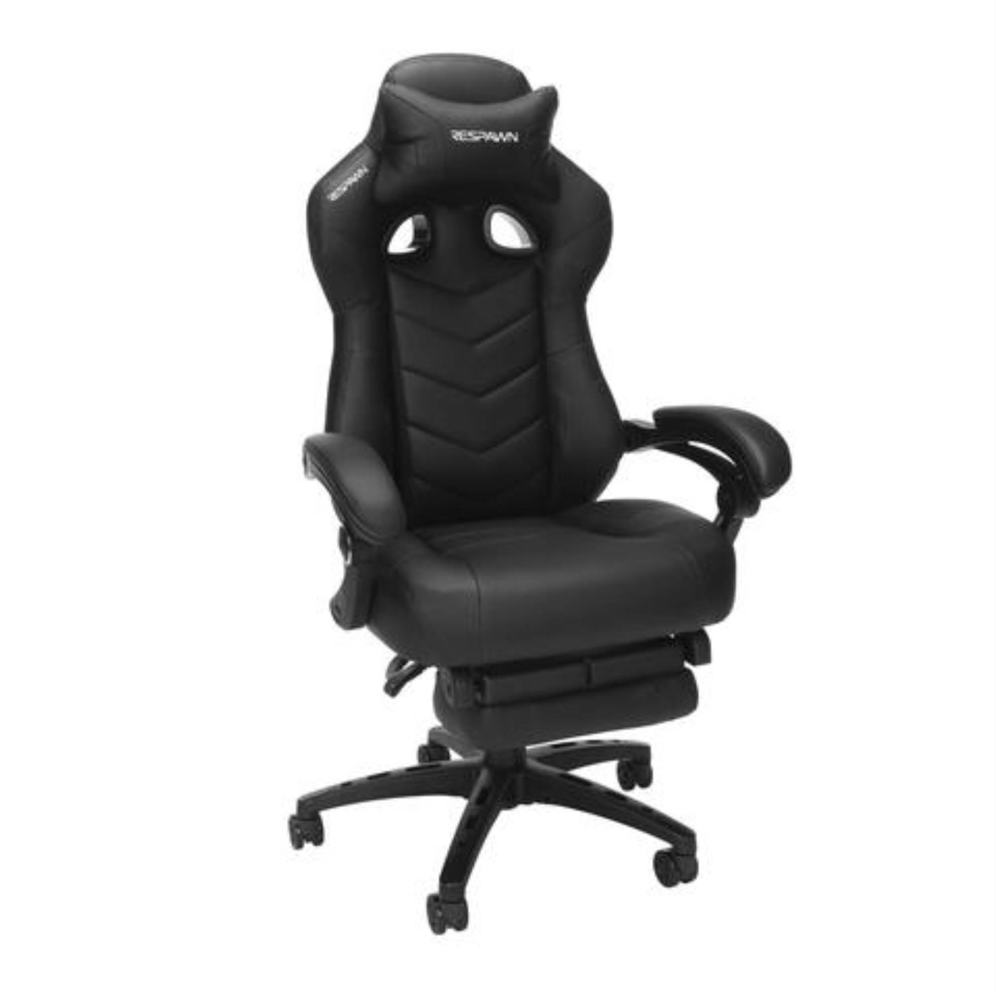 RESPAWN 110 Pro Racing Style Gaming Chair, Reclining Ergonomic Chair with Built-in Footrest, in Black (RSP-110V2-BLK)