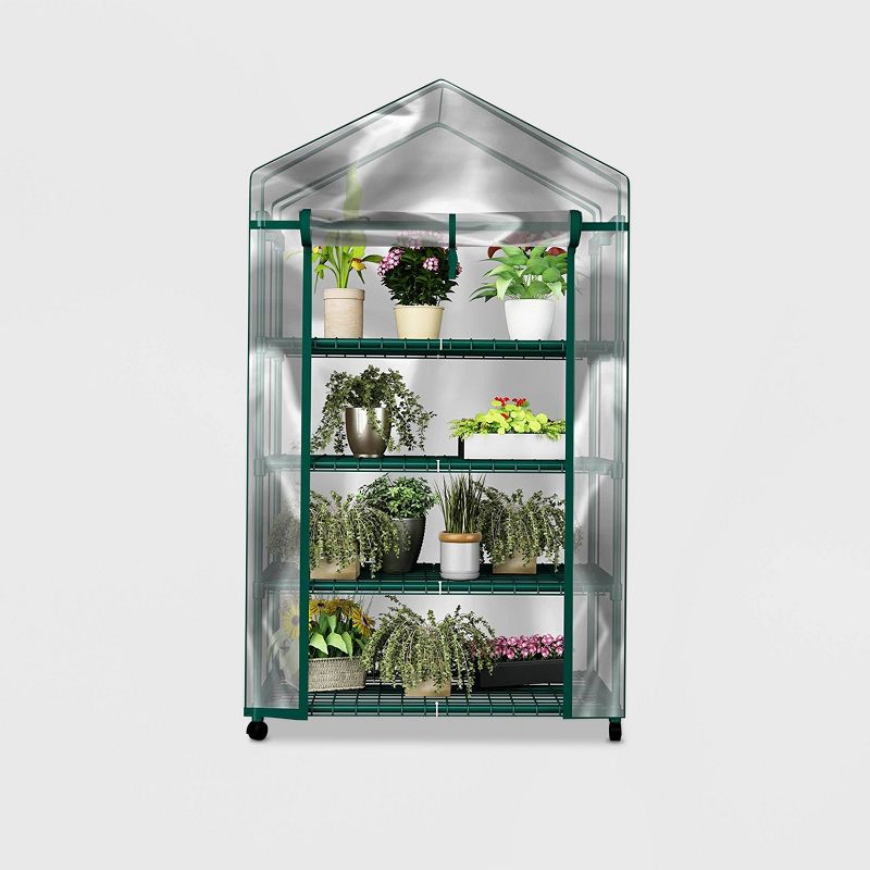 6' x 8' x 7' Nature Greenhouse Forest Green - Palram