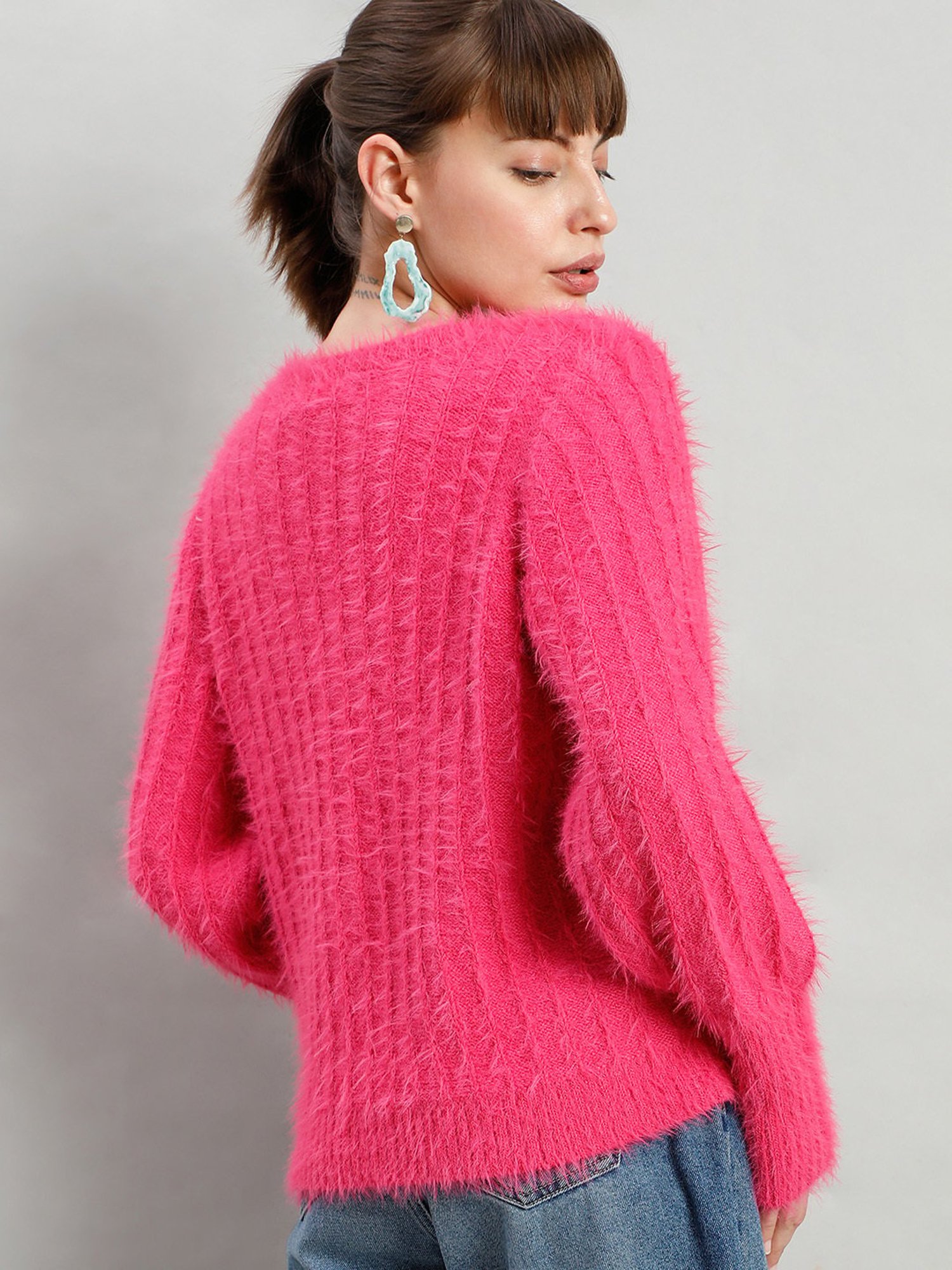 Vero Moda Fuchsia Regular Fit Pullover