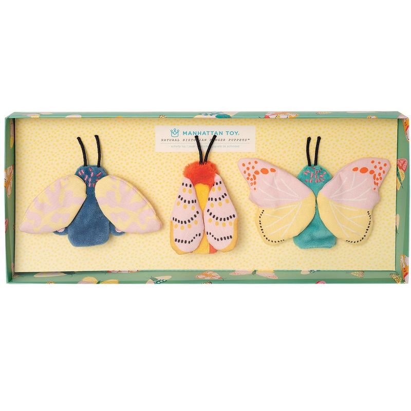 Manhattan Toy Natural Historian Butterflies and Moth Finger Puppet Play Set
