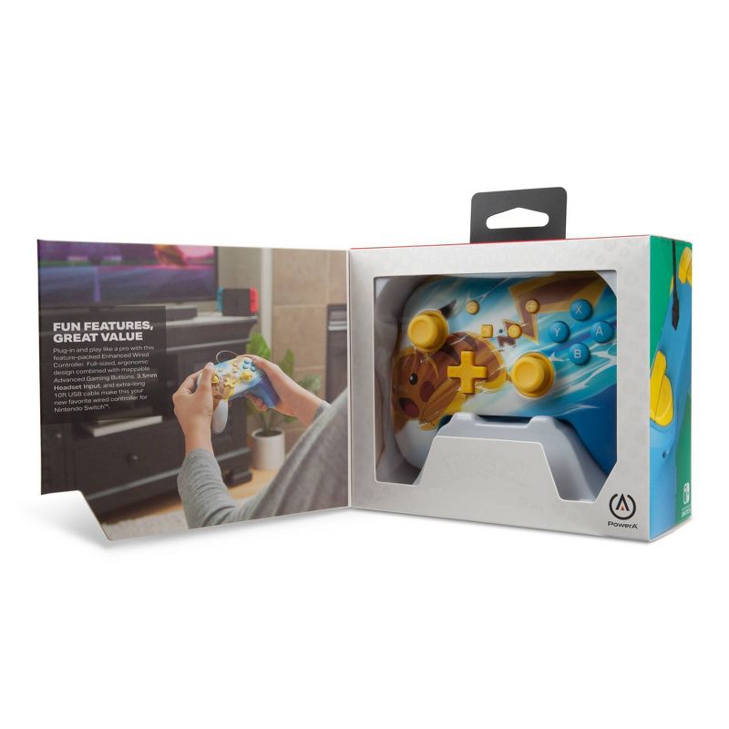 PowerA Enhanced Wired Controller for Nintendo Switch - Pokemon Pikachu Charge