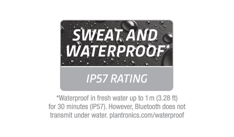 Plantronics BackBeat FIT 2100 Ultra Stable Rugged Wireless Earbuds - Gray