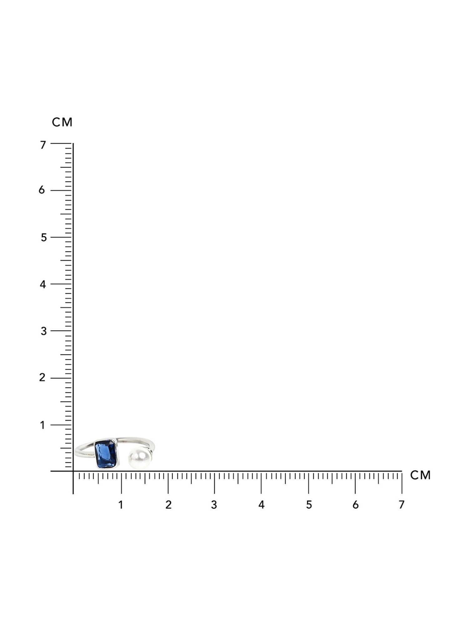 March by FableStreet 92.5 Sterling Silver Zircon Ring for Women