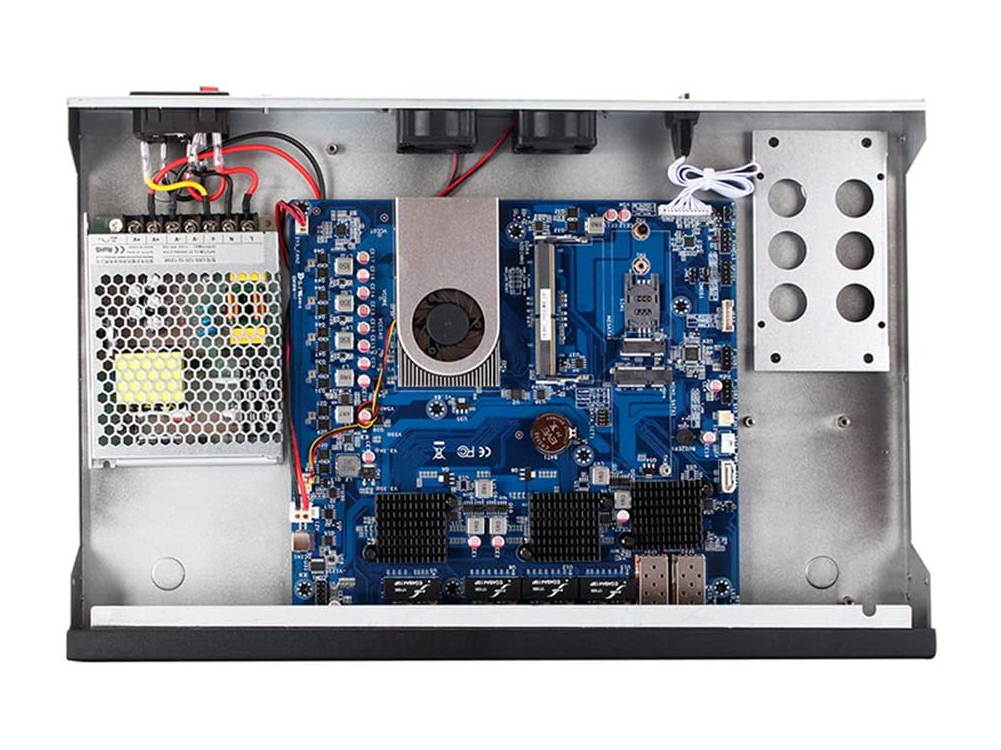 Partaker R7 Firewall VPN,1U Rackmount,Network Security Appliance,Router PC,Intel Celeron 3855U/3865U,(Gray),[8*Lan/2*Optical SFP/2USB3.0/1COM/1VGA],(2G RAM/32G SSD)