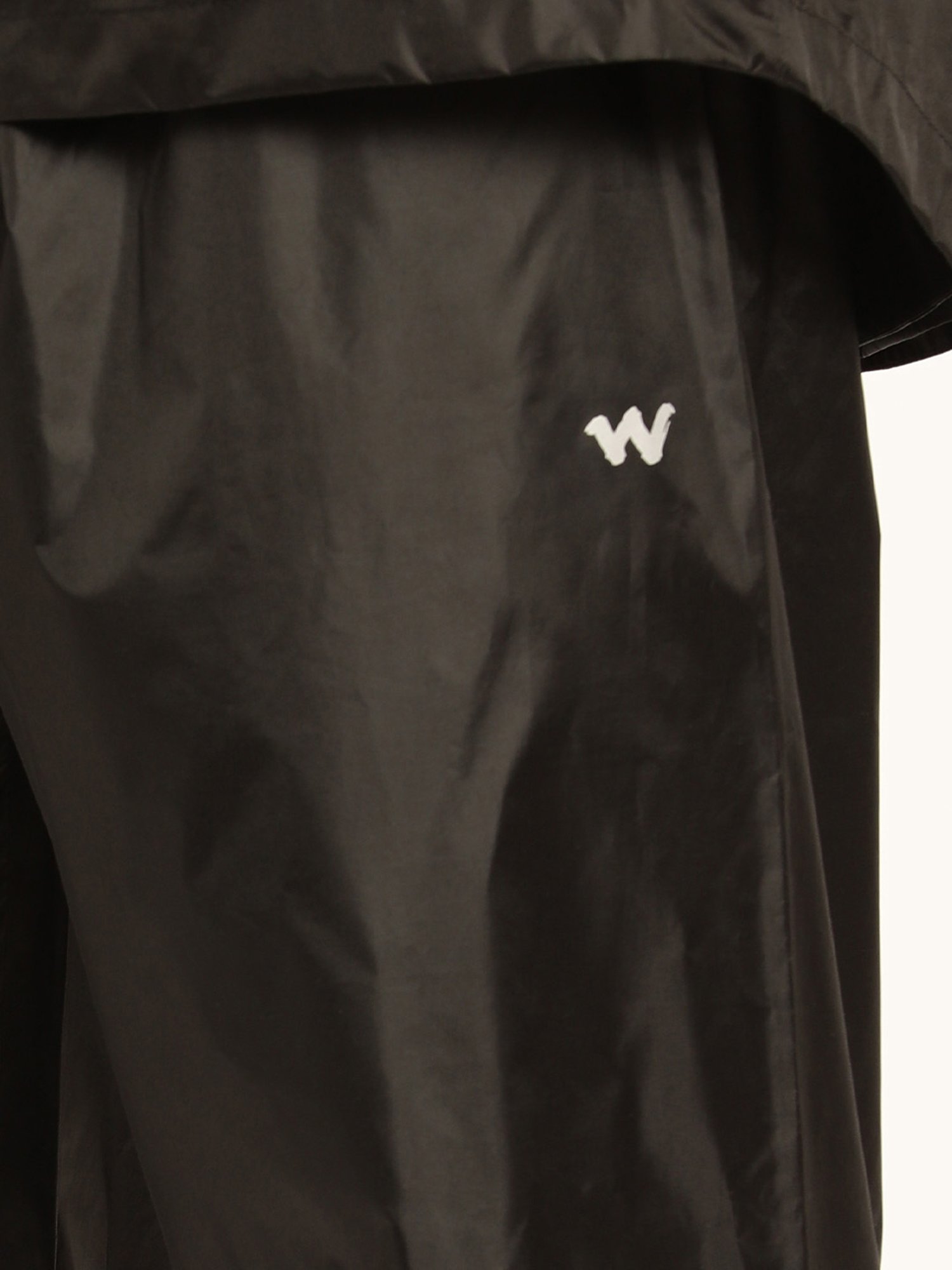 Wildcraft Black Hooded Raincoat Set