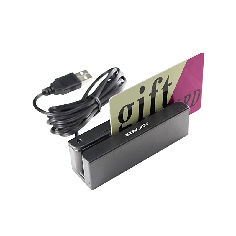 USB 3Track Magnetic Stripe Card Reader POS Credit Card Reader Swiper MagStripe Swipe Card Reader ETMSR90