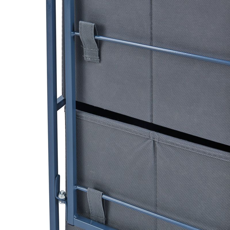 Fabric 3 Drawer Storage Dresser Chest with Caster Wheels Heather Gray - Danya B.