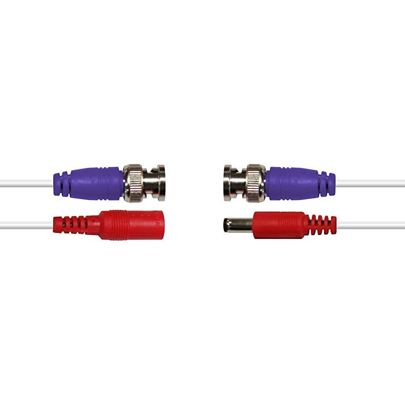 BNC Coaxial Cable for Security Camera CCTV System, Audio Video Extension Power Cables, UL Certified and Fire Resistant, 100ft (100 Ft / 30 M) (SWPRO-30ULCBL)
