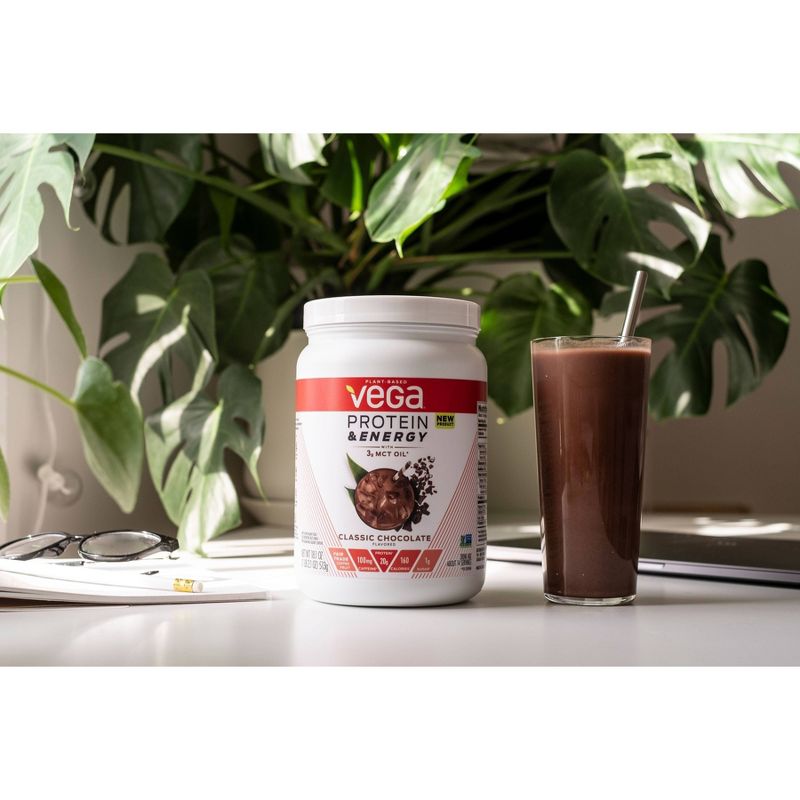Vega Protein & Energy Vegan Protein Powder - Classic Chocolate - 18.1oz