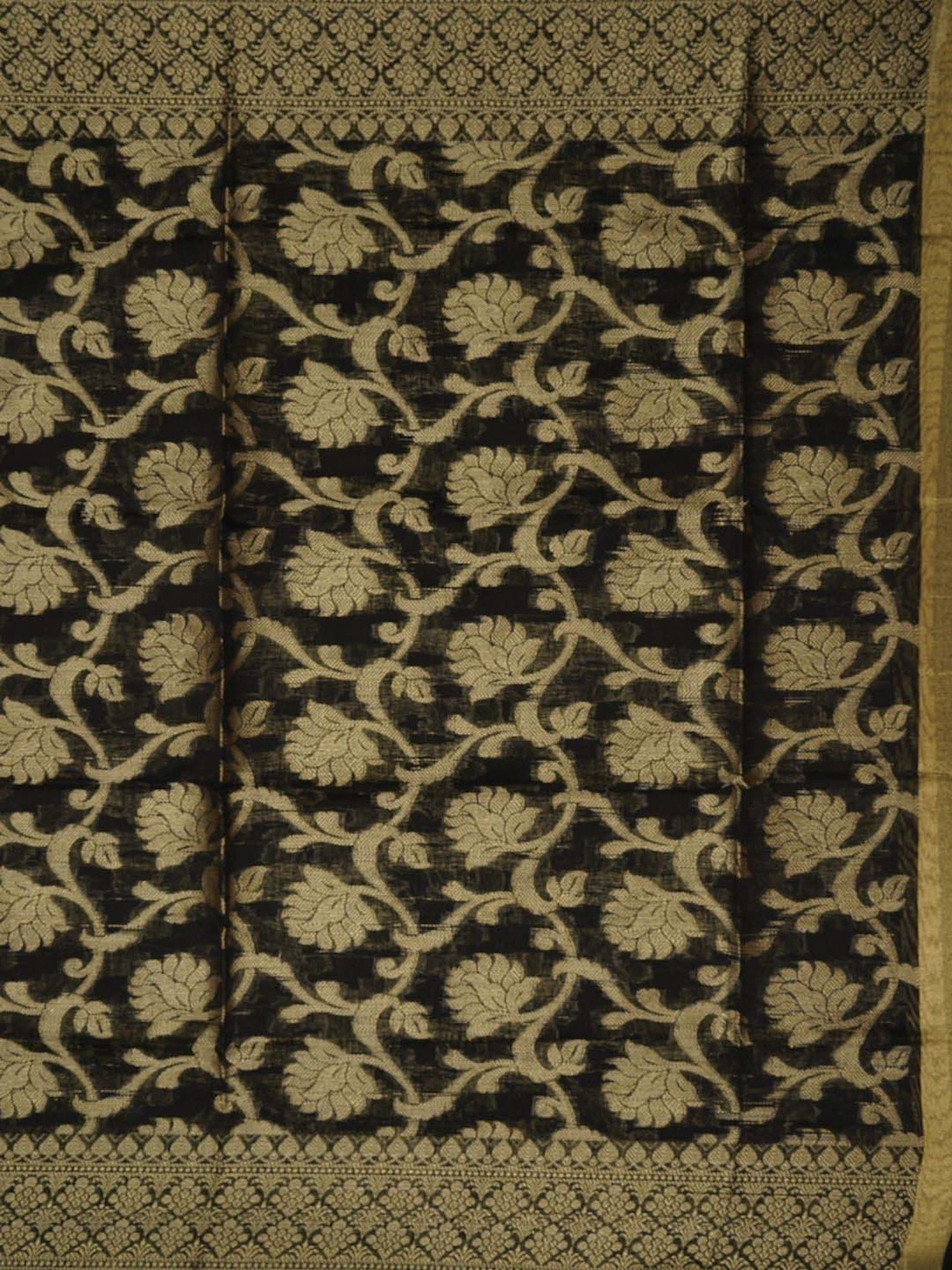 Jaipur Kurti Black Woven Pattern Unstitched Dress Material