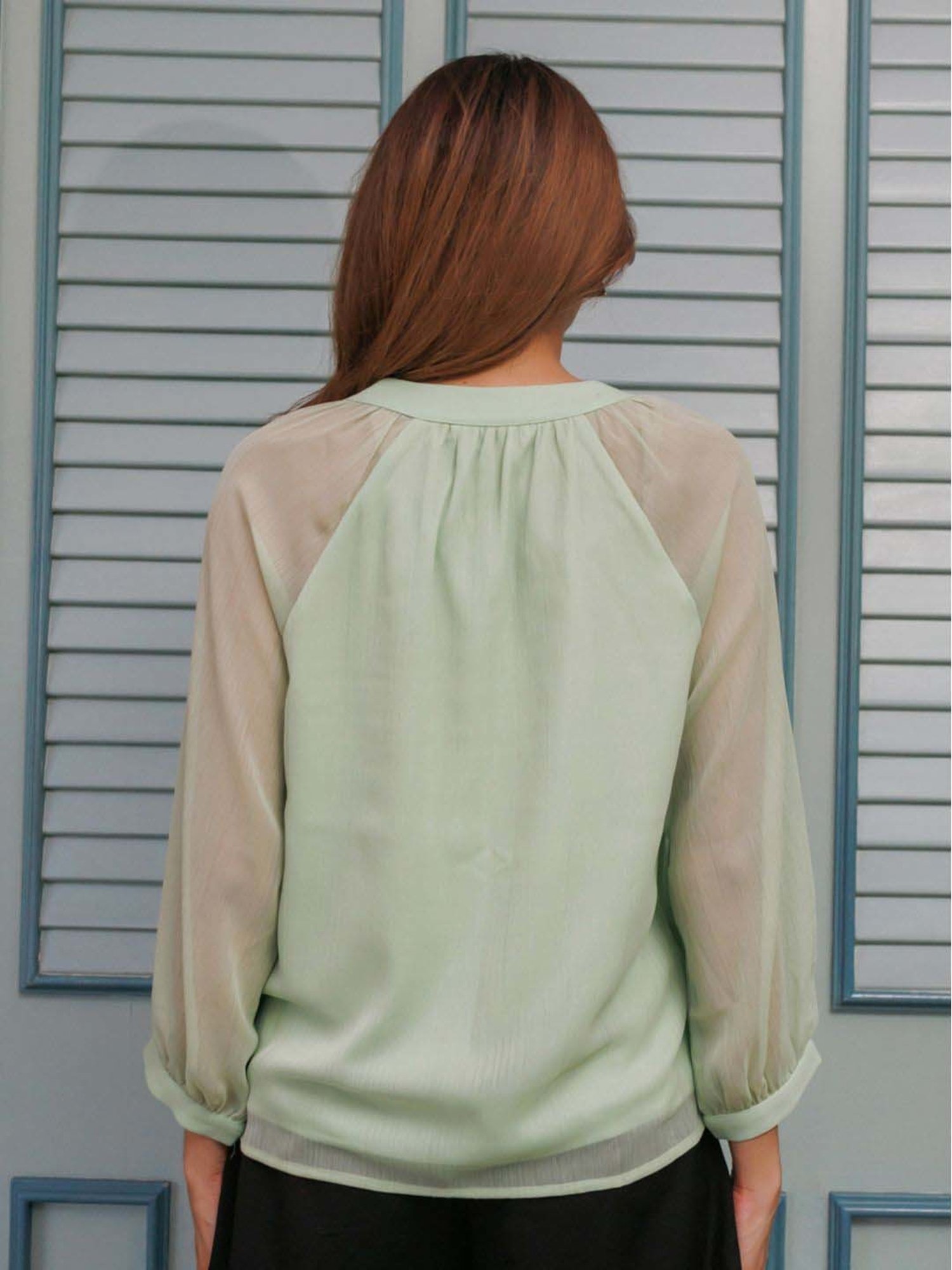 Zink London Green Straight Fit Top