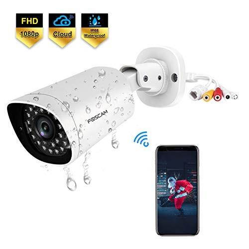 foscam qj2 outdoor bullet security camera, 1080p poe ip camera, 66ft night vision surveillance camera with ai human detection,