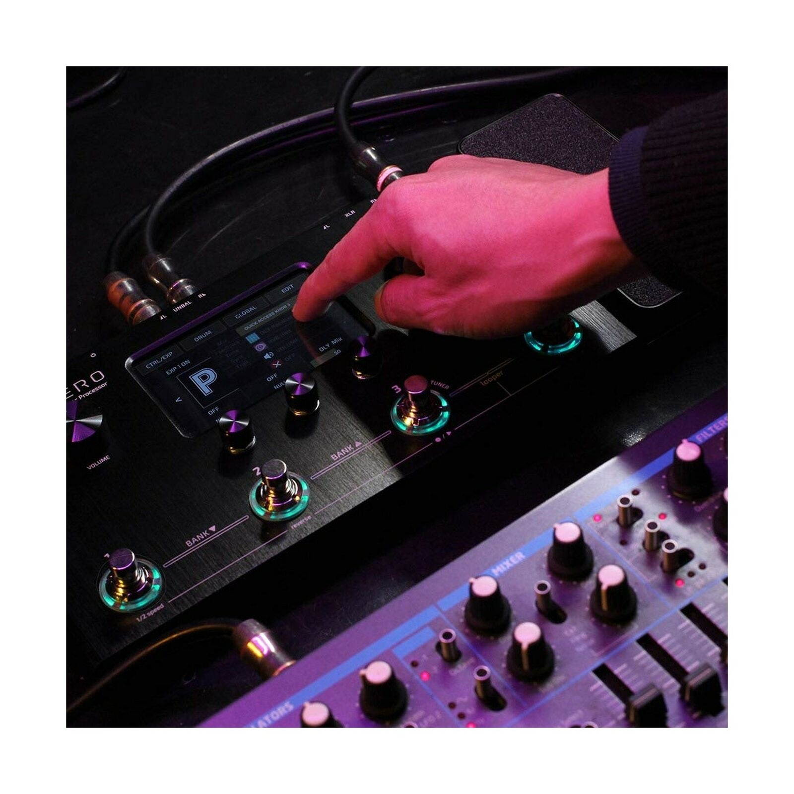 Hotone Ampero MP-100 Guitar Bass Amp Modeling IR Cabinets Simulation Multi La...