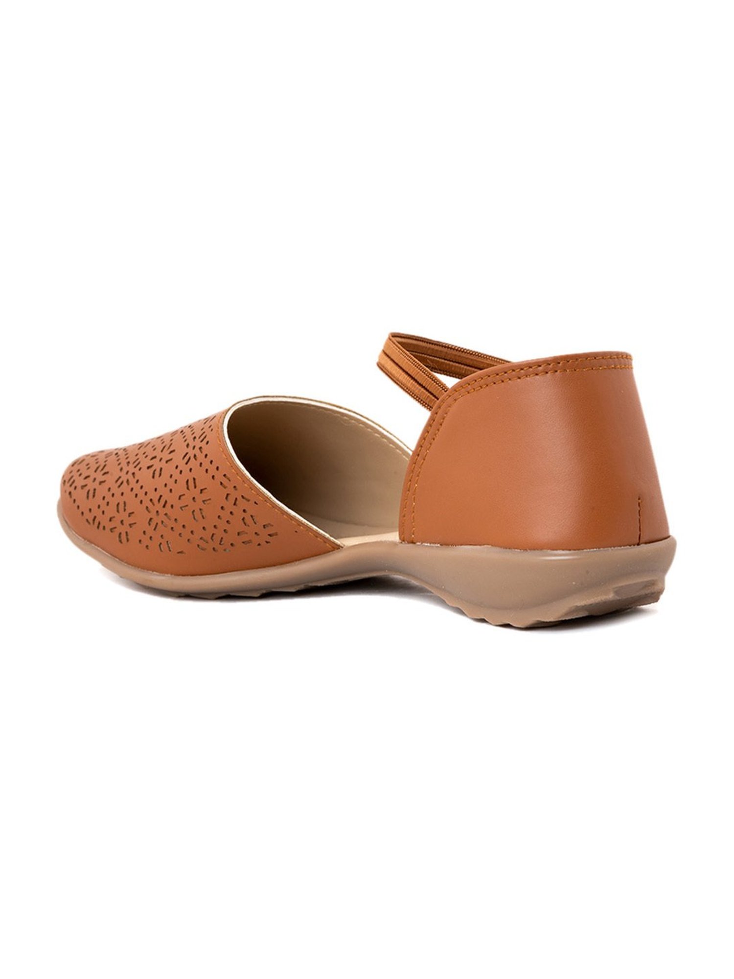 Khadim Women's Brown Ankle Strap Sandals