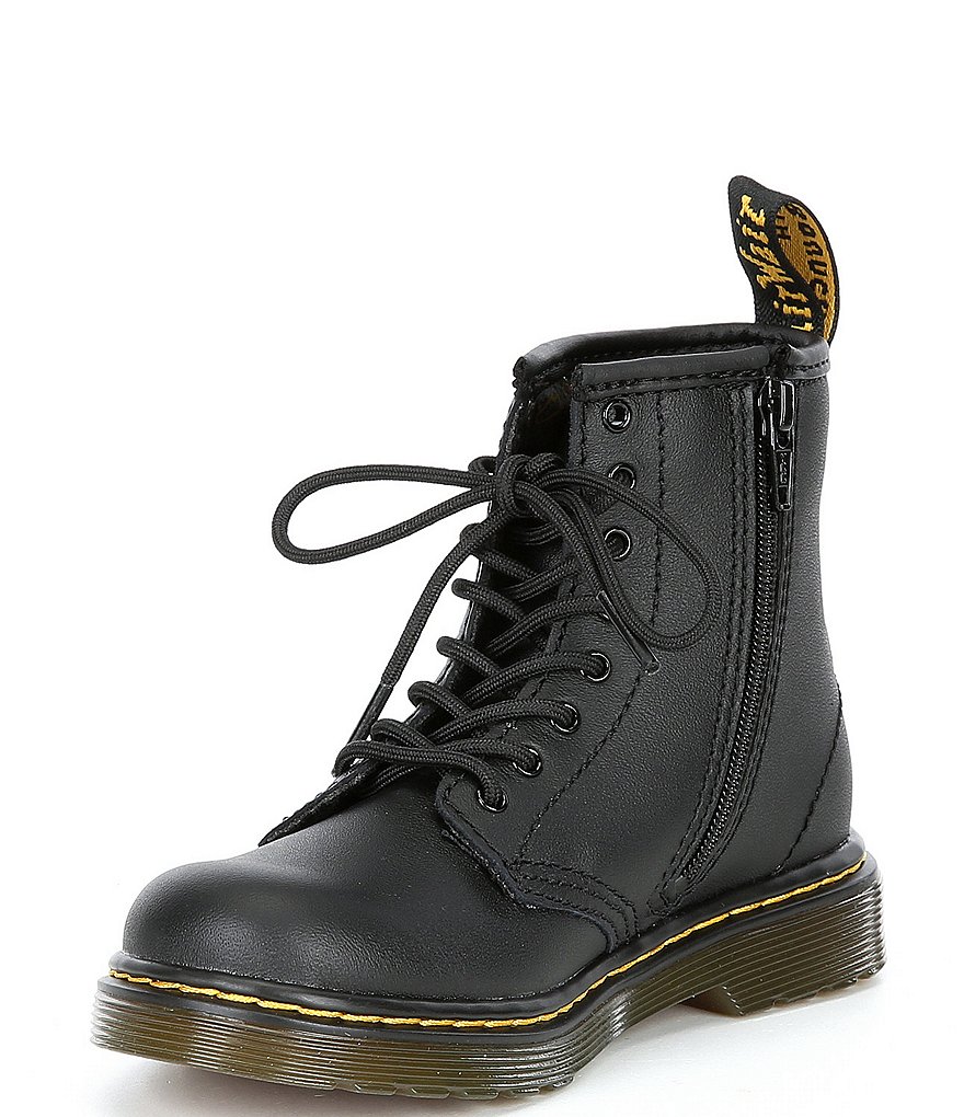 Dr. Martens Kid's 1460 Softy T Leather Lace-Up Combat Boots (Toddler)