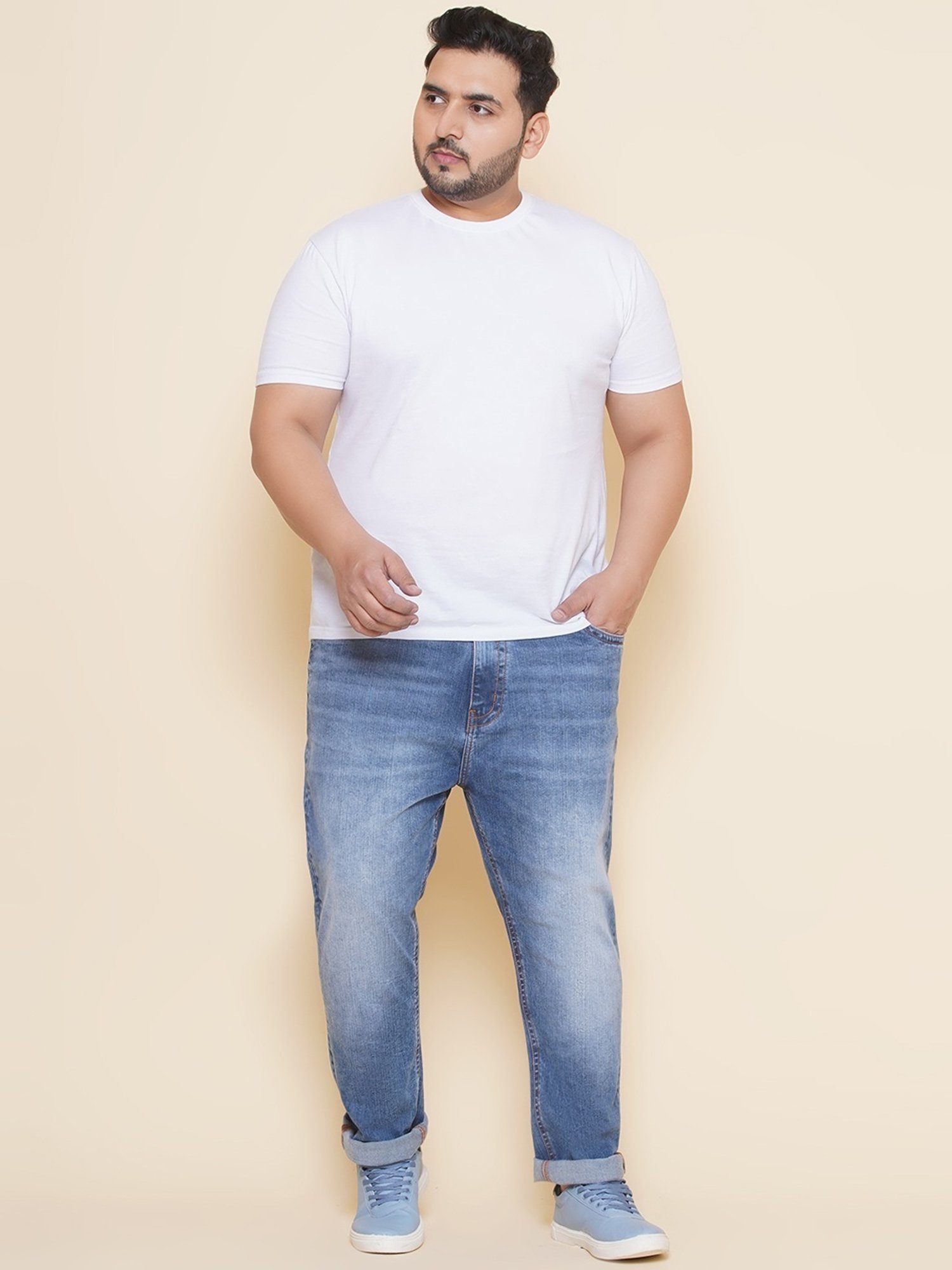 John Pride Blue Regular Fit Jeans