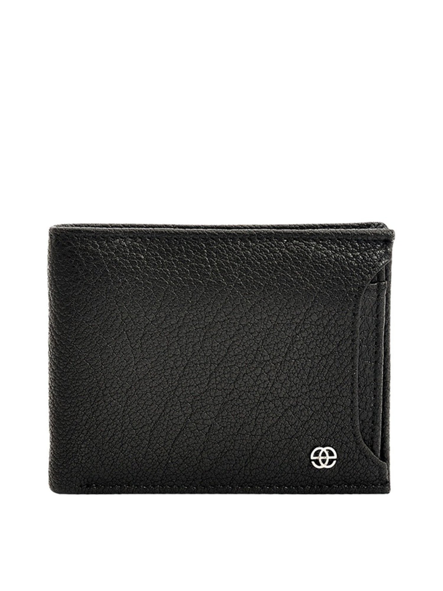 Eske Wyatt Black Casual Leather Bi-Fold Wallet for Men