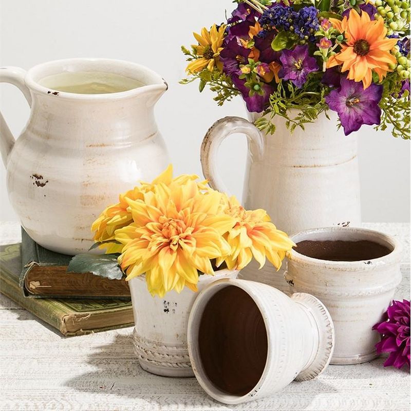 Blue Rose Polish Pottery Lilac Garden Small Bud Vase