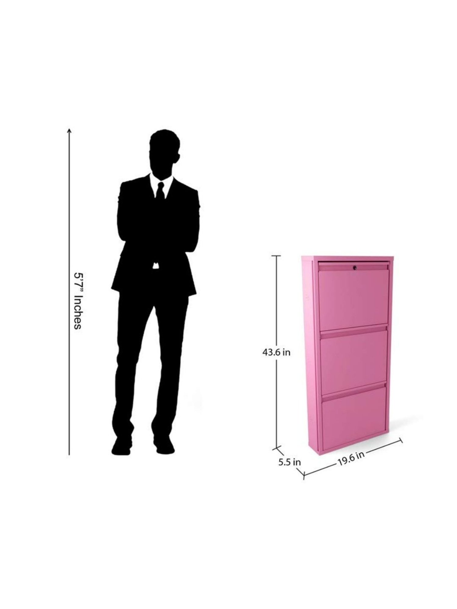 Godrej Interio Step in L Textured Purple Alloy Steel Shoe Cabinet - 1 Year Warranty