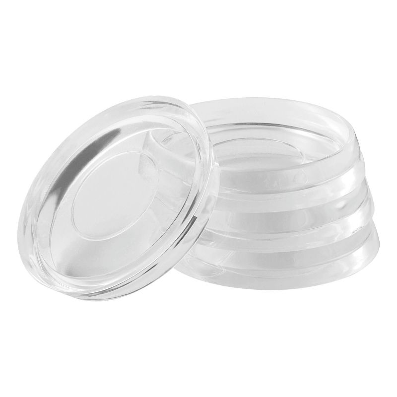 Scotch 4pk Caster Cups Clear