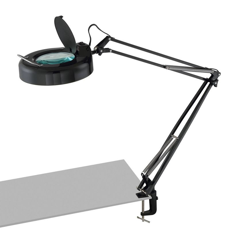 Magnify Lite Desk Lamp Black (Includes LED Light Bulb) - Lite Source