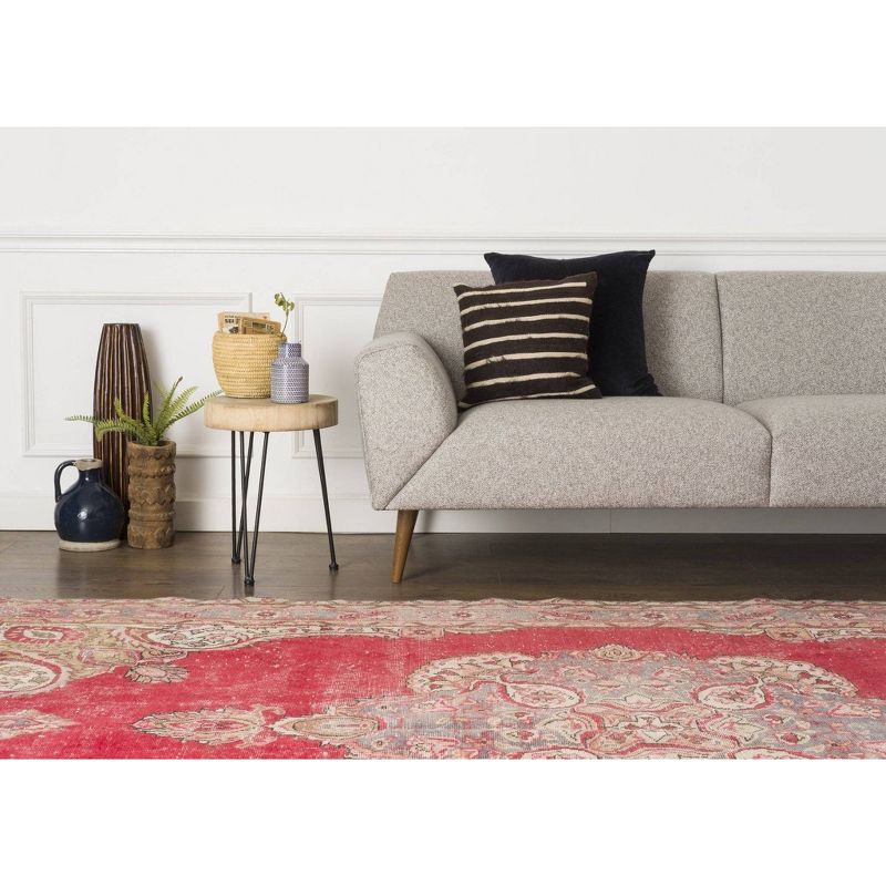 6'8"x10'6" Vintage One-of-a-Kind Helgine Rug Red - Revival Rugs