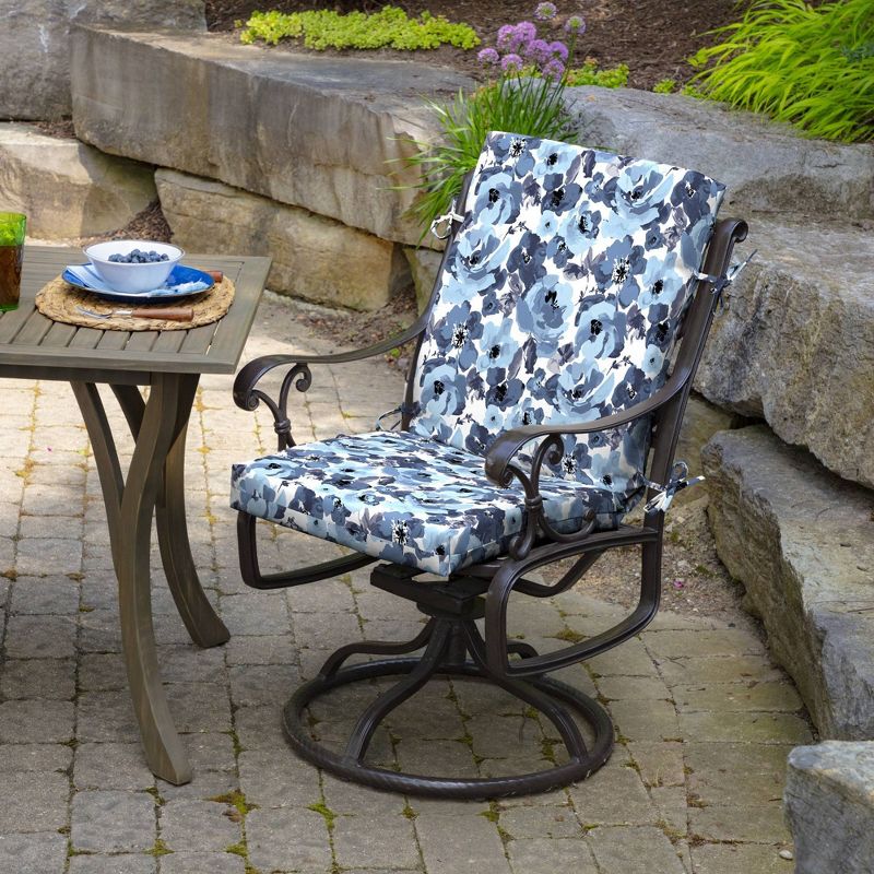 Arden Selections Garden Delight Outdoor High Back Dining Chair Cushion