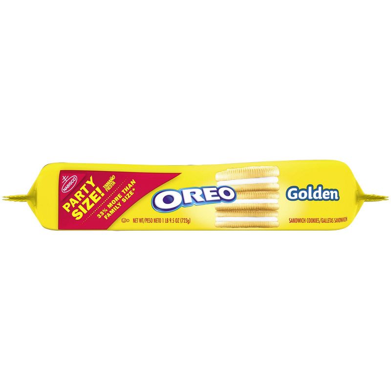 Golden Oreo Party Size Sandwich Cookies - 25.5oz