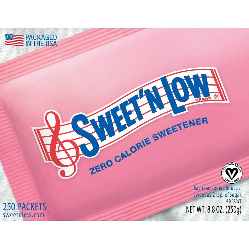 Sweet'N Low Zero Calorie Sweetener Packets - 250/8.75oz