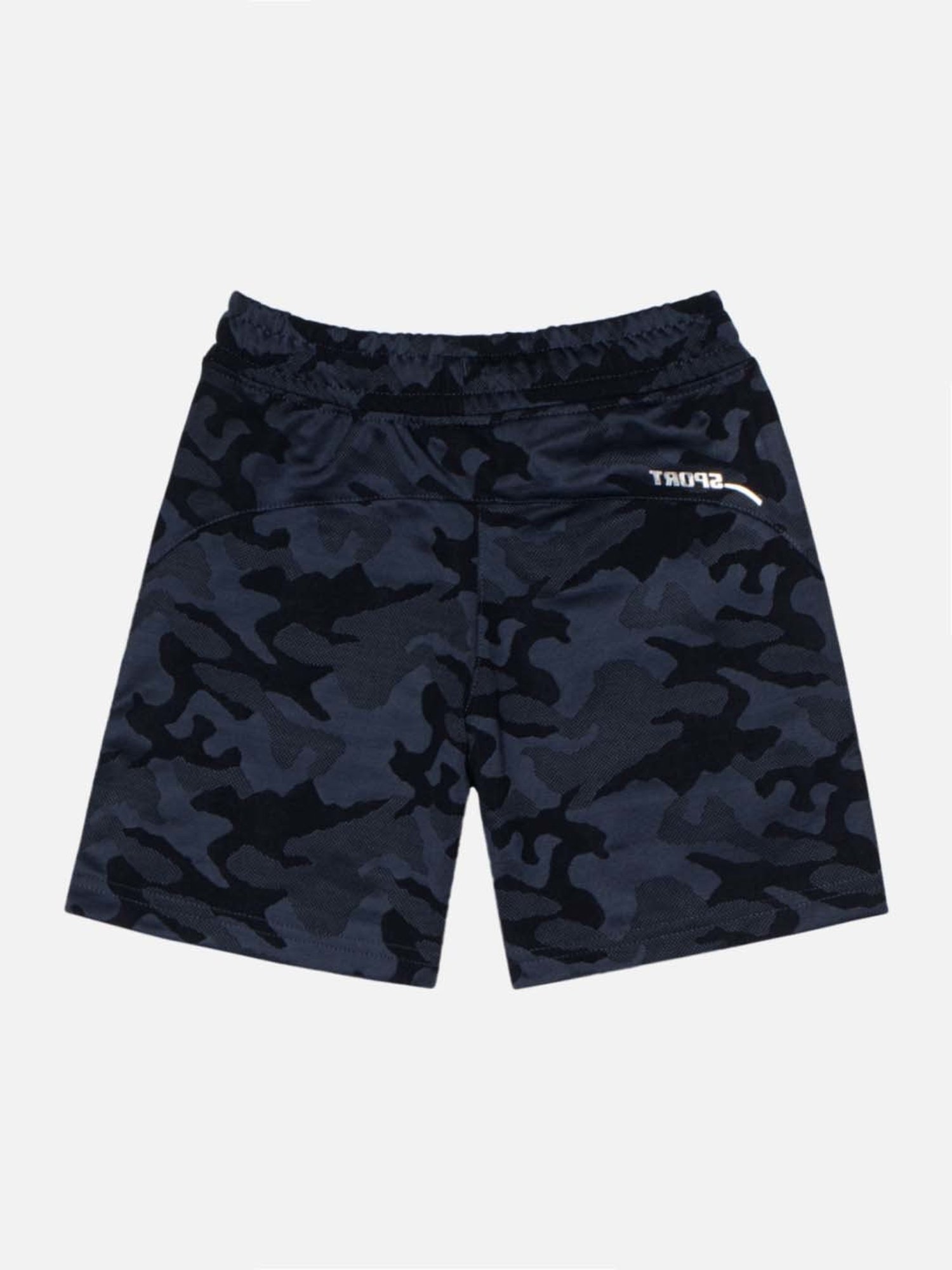 Bodycare Kids Navy Cotton Printed Shorts