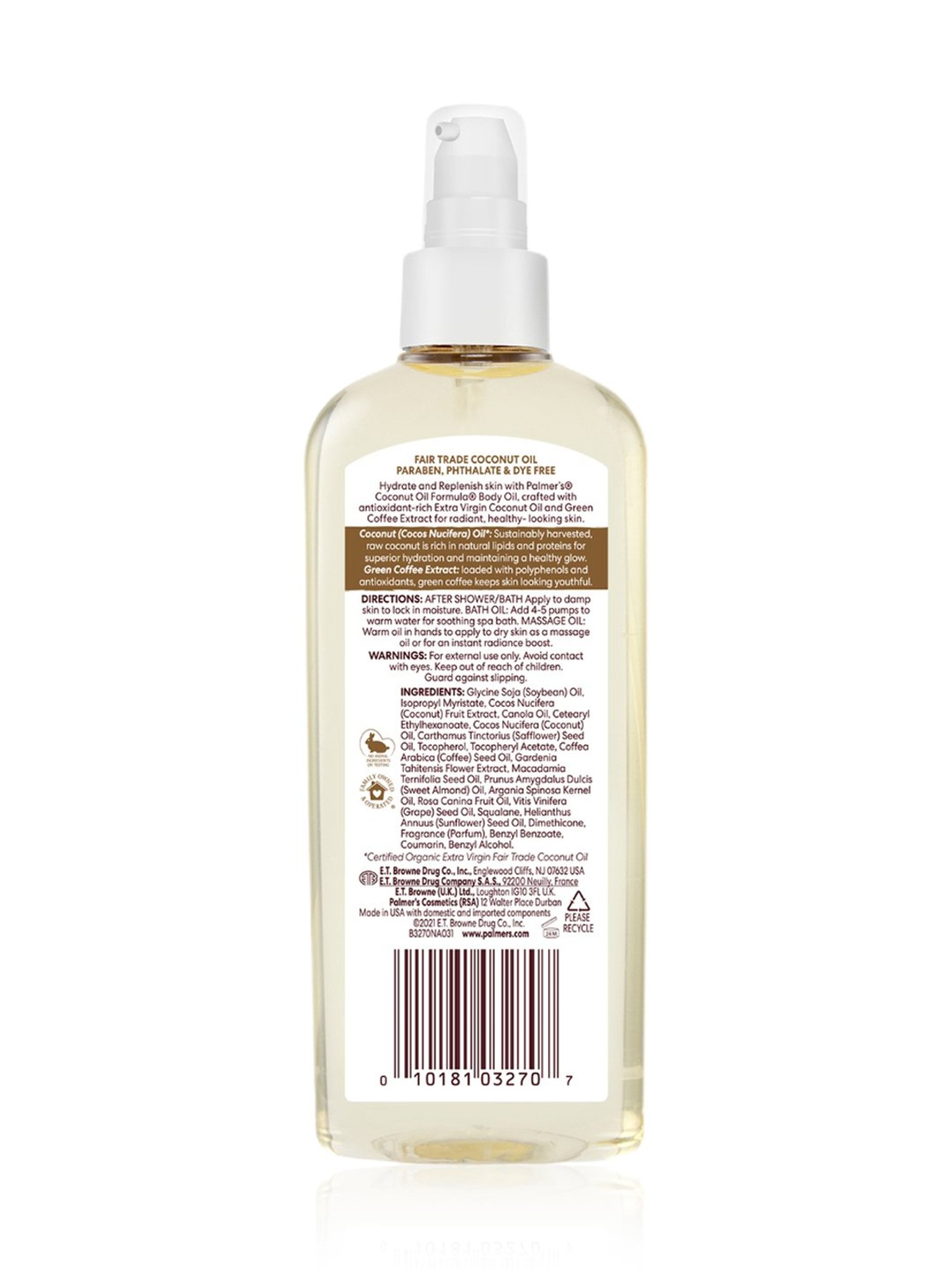 Palmer's Coconut Oil Formula with Vitamin E Hydrate Replenish Body Oil - 150 ml